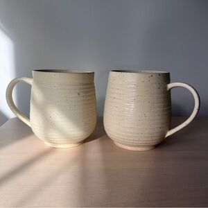 Pair of handmade mugs